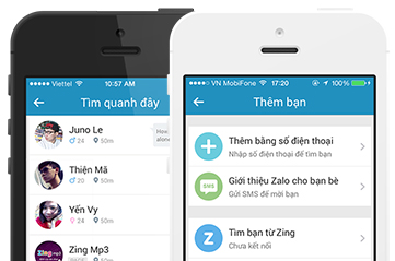 Phần Mềm Chat Zalo Mobile - Tìm Kiếm và kết nối bạn bè xung quanh